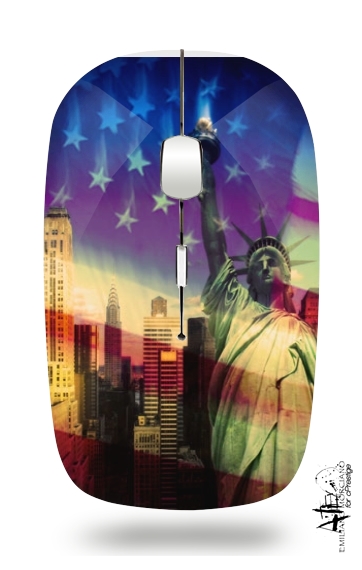 Statue of Liberty für Kabellose optische Maus mit USB-Empfänger