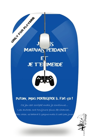 Mauvais perdant - Bleu Playstation für Kabellose optische Maus mit USB-Empfänger