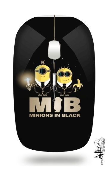 Minion in black mashup Men in black für Kabellose optische Maus mit USB-Empfänger