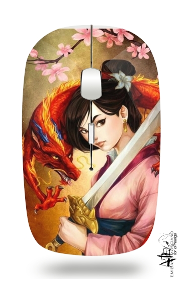 Mulan Warrior Princess für Kabellose optische Maus mit USB-Empfänger