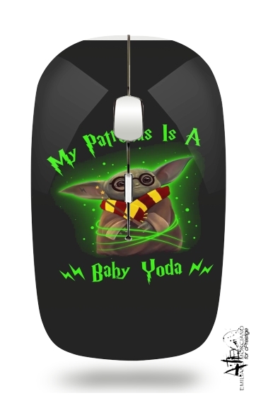 My patronus is baby yoda für Kabellose optische Maus mit USB-Empfänger