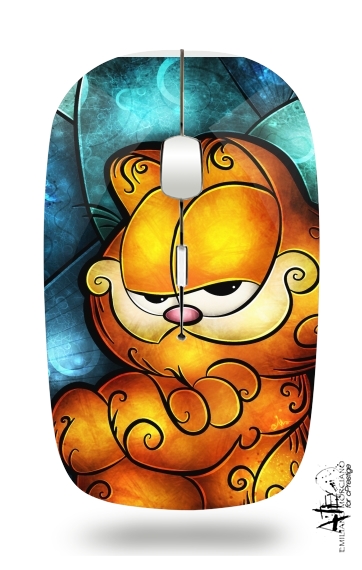 Never trust a smiling cat für Kabellose optische Maus mit USB-Empfänger