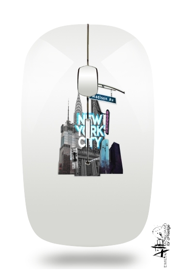 New York City II [blue] für Kabellose optische Maus mit USB-Empfänger
