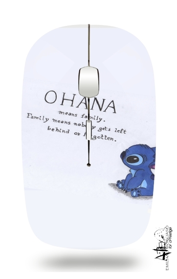 Ohana Means Family für Kabellose optische Maus mit USB-Empfänger