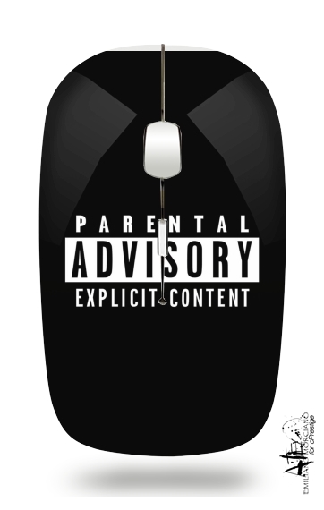 Parental Advisory Explicit Content für Kabellose optische Maus mit USB-Empfänger