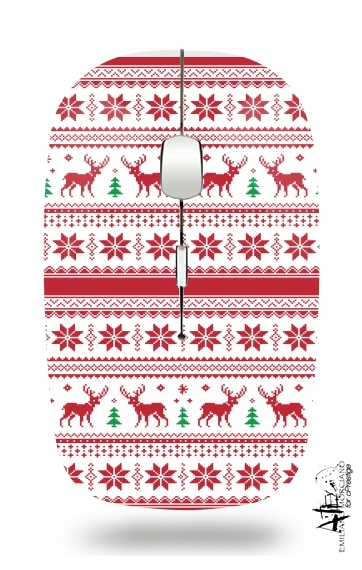 Pattern Christmas für Kabellose optische Maus mit USB-Empfänger