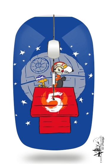Peanut Snoopy x StarWars für Kabellose optische Maus mit USB-Empfänger