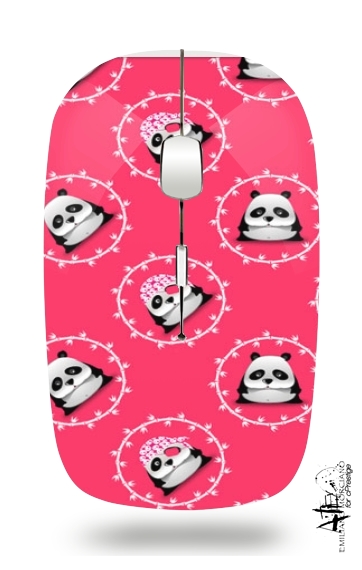 Pink Panda für Kabellose optische Maus mit USB-Empfänger