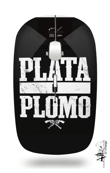 Plata O Plomo Narcos Pablo Escobar für Kabellose optische Maus mit USB-Empfänger