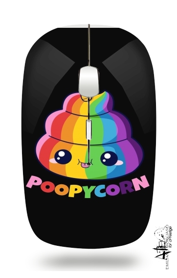 Poopycorn Caca Licorne für Kabellose optische Maus mit USB-Empfänger