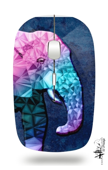 rainbow elephant für Kabellose optische Maus mit USB-Empfänger