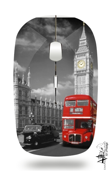 Vor London roter Bus für Kabellose optische Maus mit USB-Empfänger