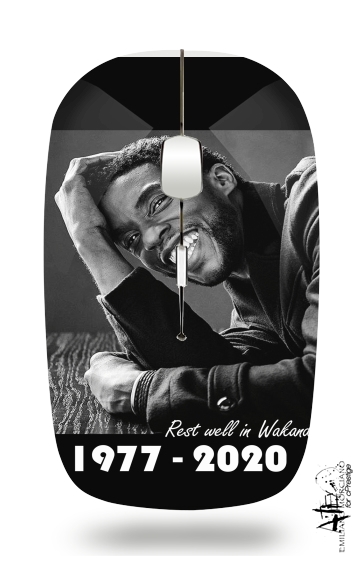 RIP Chadwick Boseman 1977 2020 für Kabellose optische Maus mit USB-Empfänger