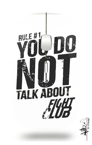 Rule 1 You do not talk about Fight Club für Kabellose optische Maus mit USB-Empfänger