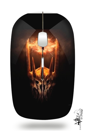 Sauron Eyes in Fire für Kabellose optische Maus mit USB-Empfänger