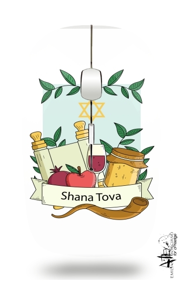 Shana tova greeting card für Kabellose optische Maus mit USB-Empfänger