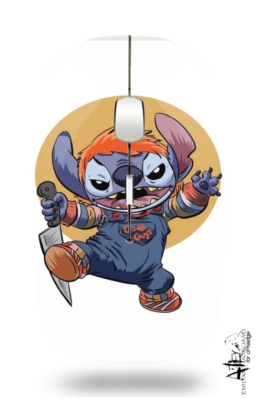 Stitch X Chucky Halloween für Kabellose optische Maus mit USB-Empfänger