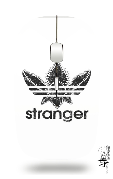 Stranger Things Demogorgon Monster JOKE Adidas Parodie Logo Serie TV für Kabellose optische Maus mit USB-Empfänger