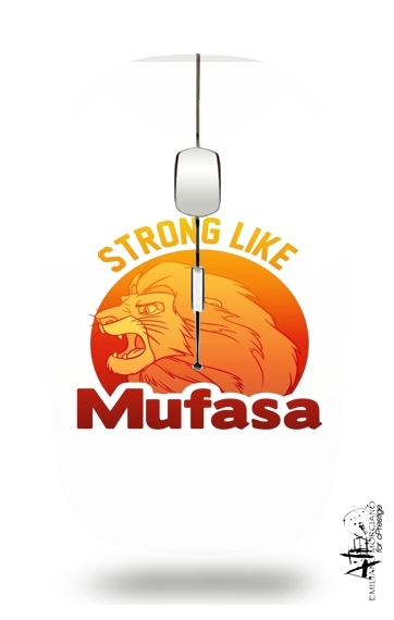 Strong like Mufasa für Kabellose optische Maus mit USB-Empfänger
