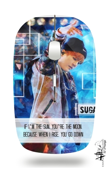 Suga BTS Kpop für Kabellose optische Maus mit USB-Empfänger