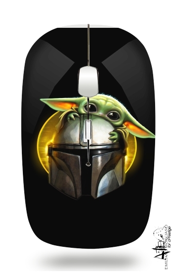 The Child Baby Yoda für Kabellose optische Maus mit USB-Empfänger