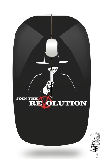 V For Vendetta Join the revolution für Kabellose optische Maus mit USB-Empfänger