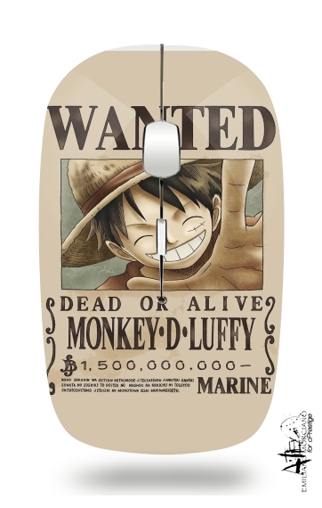 Wanted Luffy Pirate für Kabellose optische Maus mit USB-Empfänger