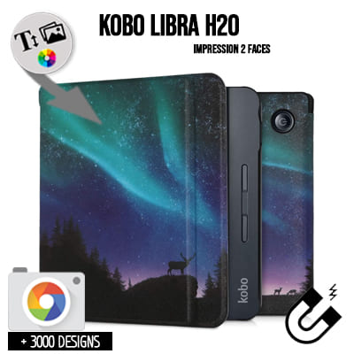 Bookstyle Tasche Kobo Libra H2O mit Bild