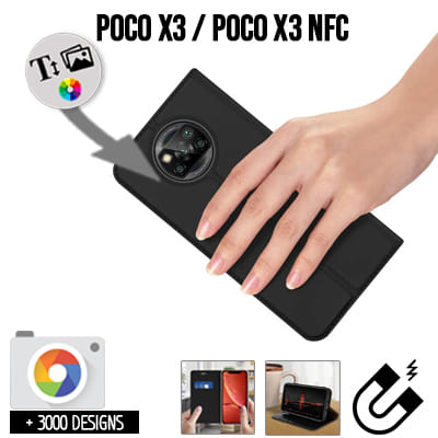 Bookstyle Tasche Xiaomi Poco X3 mit Bild