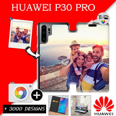 Bookstyle Tasche Huawei P30 Pro mit Bild