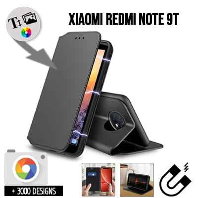 Bookstyle Tasche Xiaomi Redmi Note 9T mit Bild