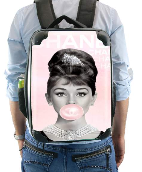 Audrey Hepburn bubblegum für Rucksack