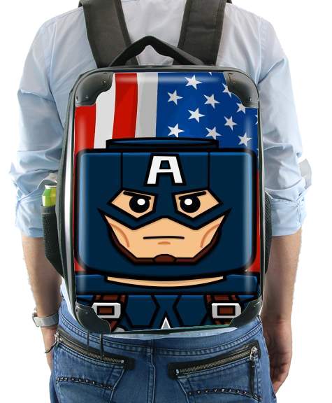 Bricks Captain America für Rucksack