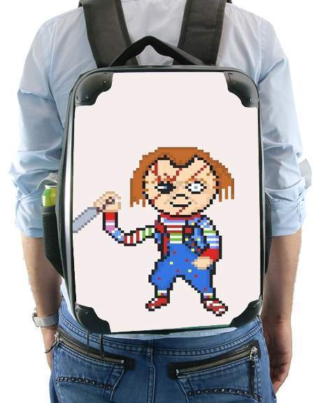Chucky Pixel Art für Rucksack