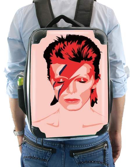 David Bowie Minimalist Art für Rucksack