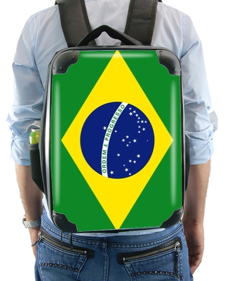 Fahne Brasilien für Rucksack