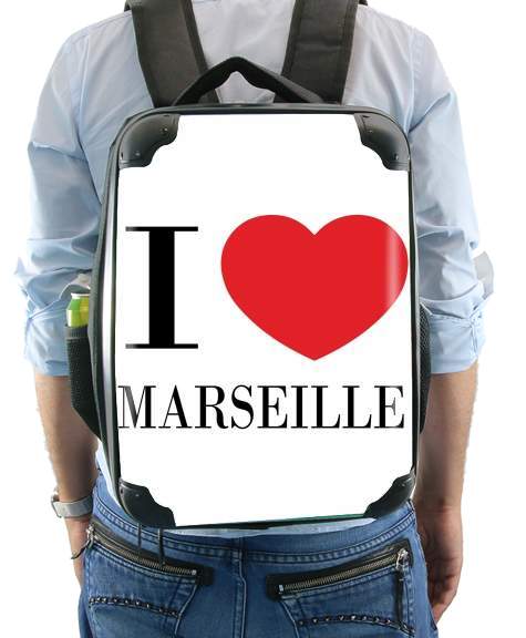 I love Marseille für Rucksack