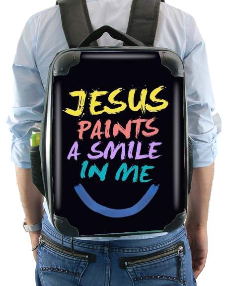 Jesus paints a smile in me Bible für Rucksack