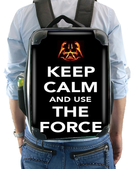 Keep Calm And Use the Force für Rucksack