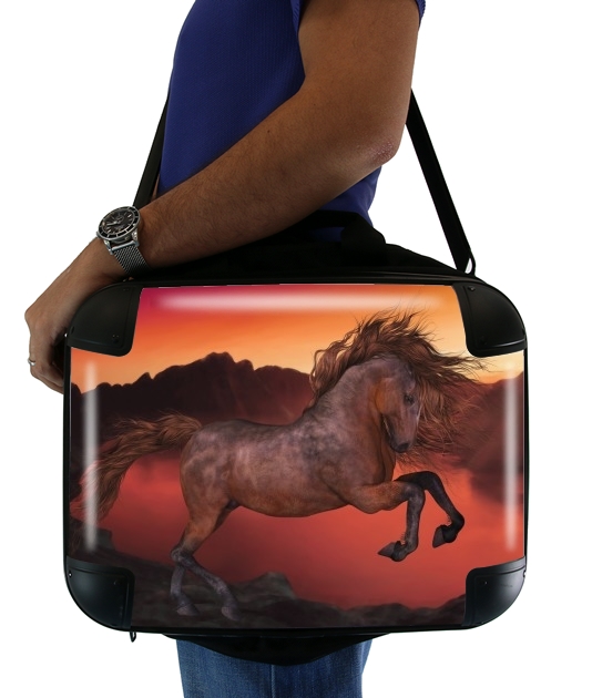 A Horse In The Sunset für Computertasche / Notebook / Tablet