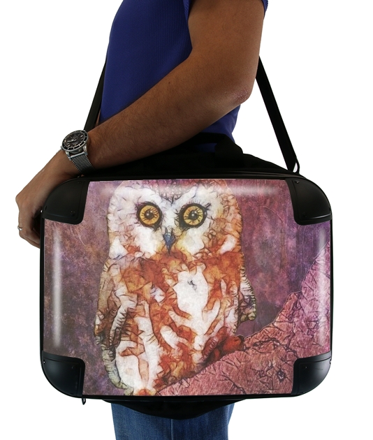 abstract cute owl für Computertasche / Notebook / Tablet