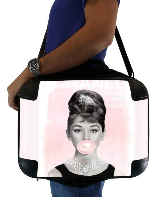 Audrey Hepburn bubblegum für Computertasche / Notebook / Tablet