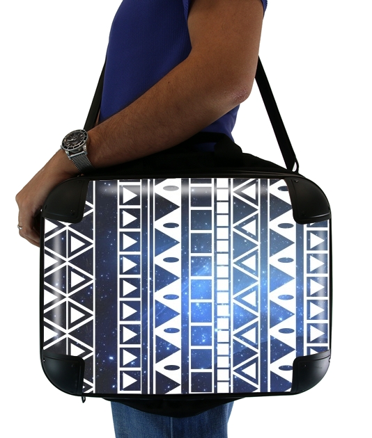 Tribal Aztec Muster-Blau für Computertasche / Notebook / Tablet