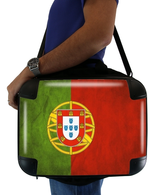 Fahne Vintage Portugal für Computertasche / Notebook / Tablet