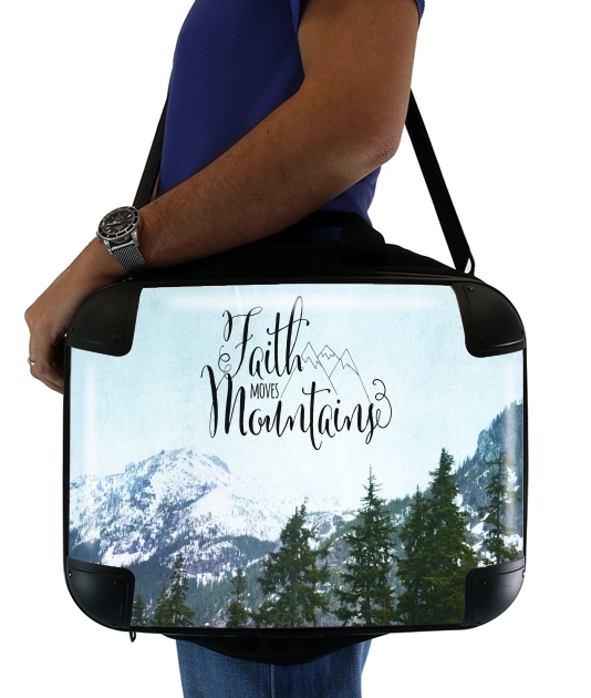 Faith Moves Mountains für Computertasche / Notebook / Tablet