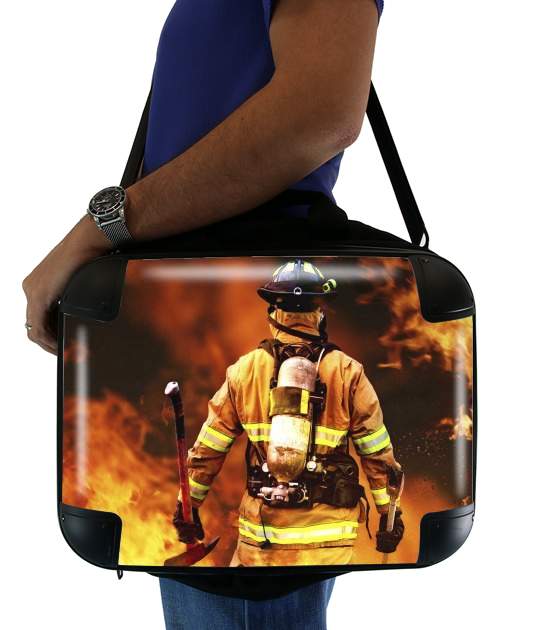 Feuerwehrmann Firefighter für Computertasche / Notebook / Tablet