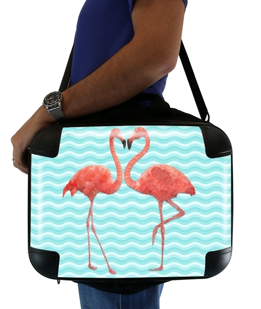 flamingo love für Computertasche / Notebook / Tablet