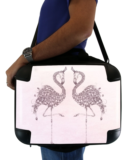 Flamingo für Computertasche / Notebook / Tablet