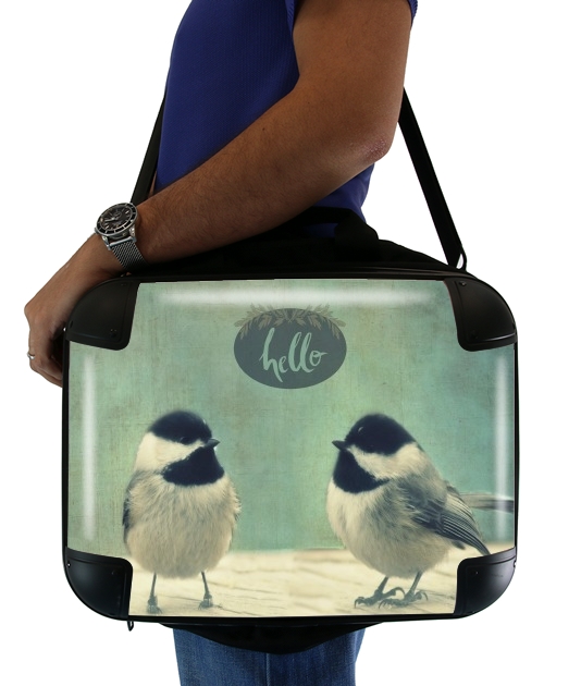 Hello Birds für Computertasche / Notebook / Tablet