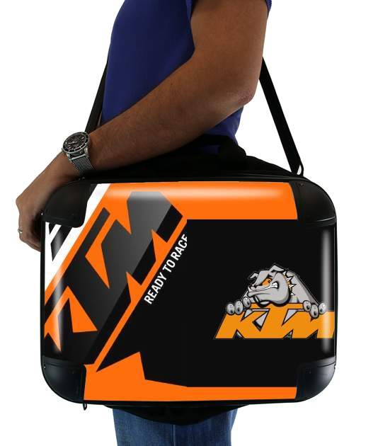 KTM Racing Orange And Black für Computertasche / Notebook / Tablet